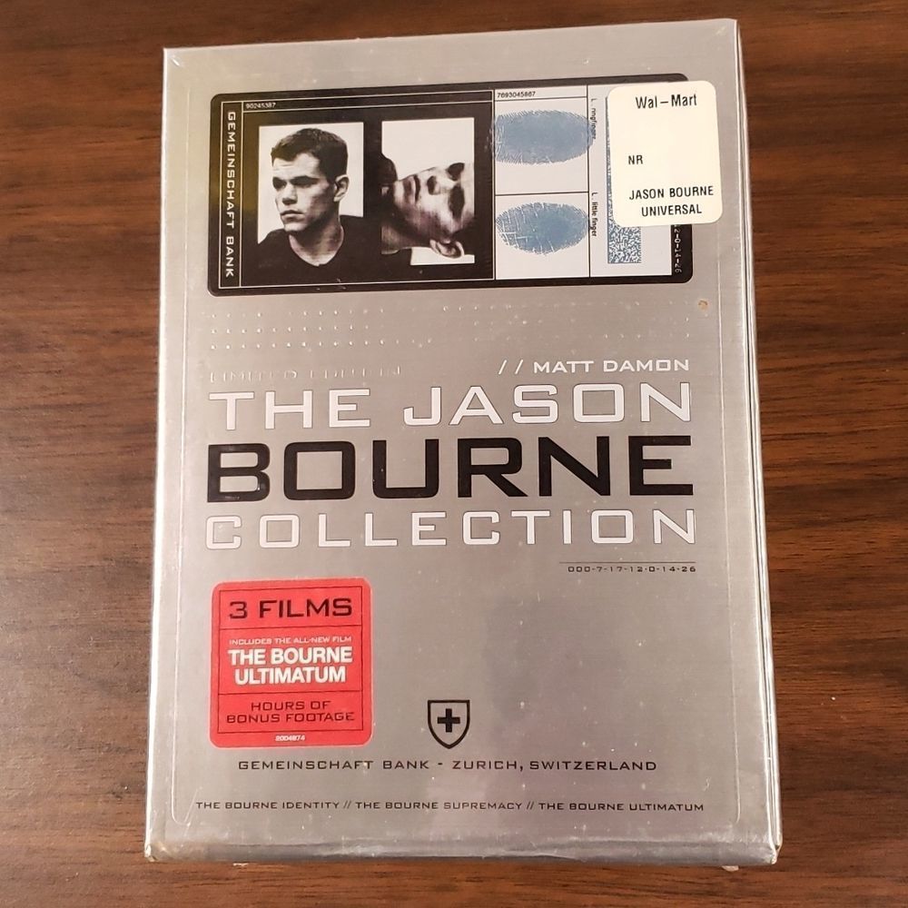 The Jason Bourne Collection (Identity/Supremacy/Ultimatum) Box‎ Set Limited Edtn